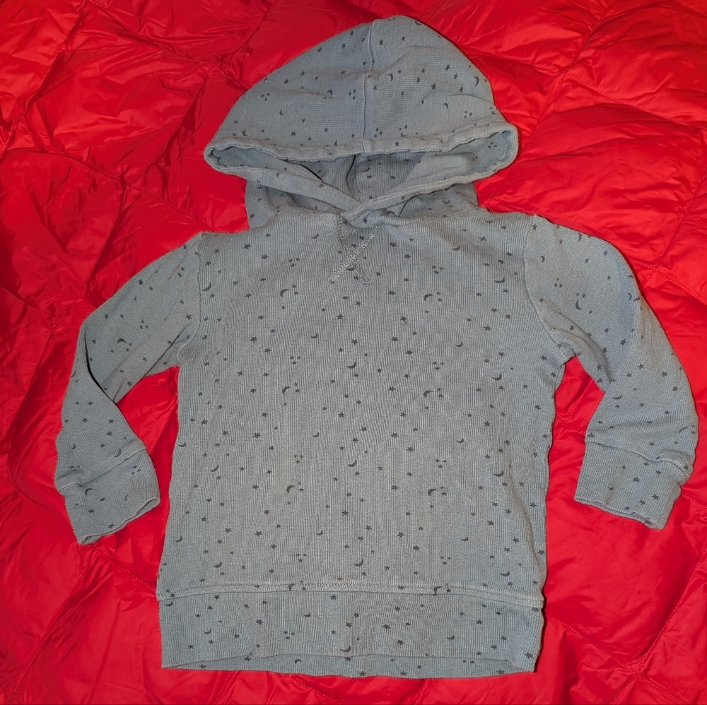 Box#12 Kate Quinn Kids Blue-green (Teal) Hoodie with Stars And Moons